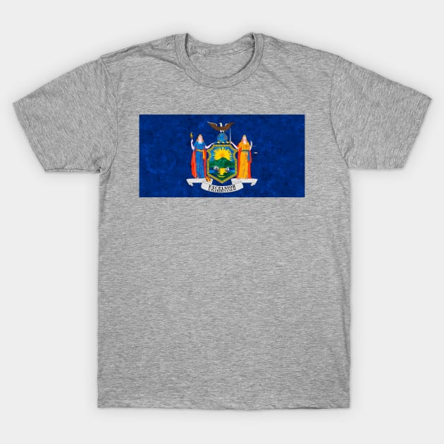 State flag of New York T-Shirt by Enzwell